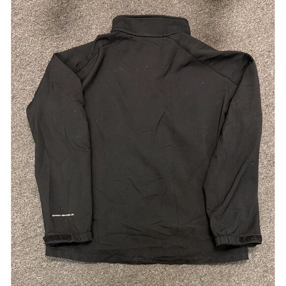 Columbia Omni-Shield Softshell Jacket Mens XL Black Full Zip Fleece Lined - Picture 2 of 3